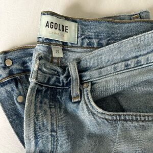 AGOLDE DOUBLE POCKET RILEY HIGH RISE DENIM JEANS. Size 27. Excellent condition!!
